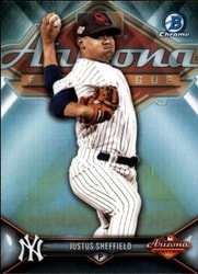 2018 2017 AFL Fall Stars Justus Sheffield card art