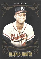2021 Base Set Eddie Mathews card art