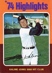 1975 Base Set Al Kaline card art