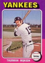1975 Base Set Thurman Munson card art