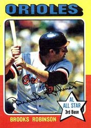 1975 Base Set Brooks Robinson card art