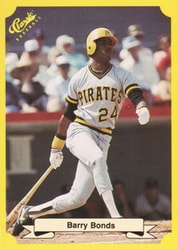 1987 Base Set Barry Bonds card art
