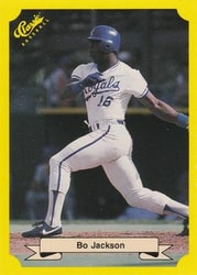 1987 Base Set Bo Jackson card art