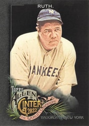 2022 Base Set Babe Ruth card art