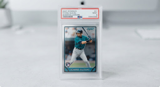 2001 Bowman Chrome Ichiro Suzuki card art